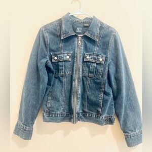 French Cuff Blue Jean Jacket